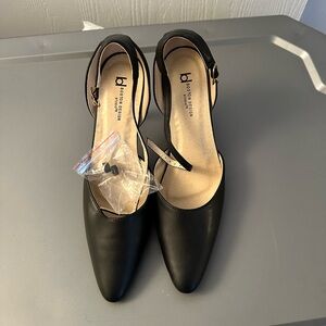 b.o.c. Elegant Black Ankle Strap Heels